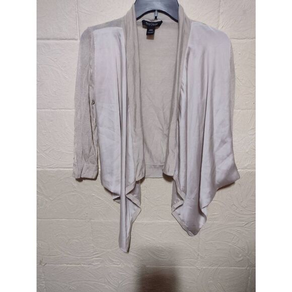 WHBM White House Black Market Size XXS Silk Blend Shrug - Picture 1 of 4
